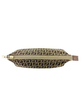 Fendi Beige Canvas Zuchinno Monogram Pouch