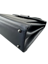 Givenchy Black Leather Vintage Top Handle Handbag