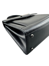 Givenchy Black Leather Vintage Top Handle Handbag