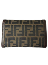 Fendi Brown Zucca Tri-Fold Wallet (Full Set)