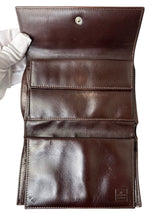Fendi Brown Zucca Tri-Fold Wallet (Full Set)