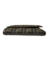 Fendi Brown Zucca Tri-Fold Wallet (Full Set)