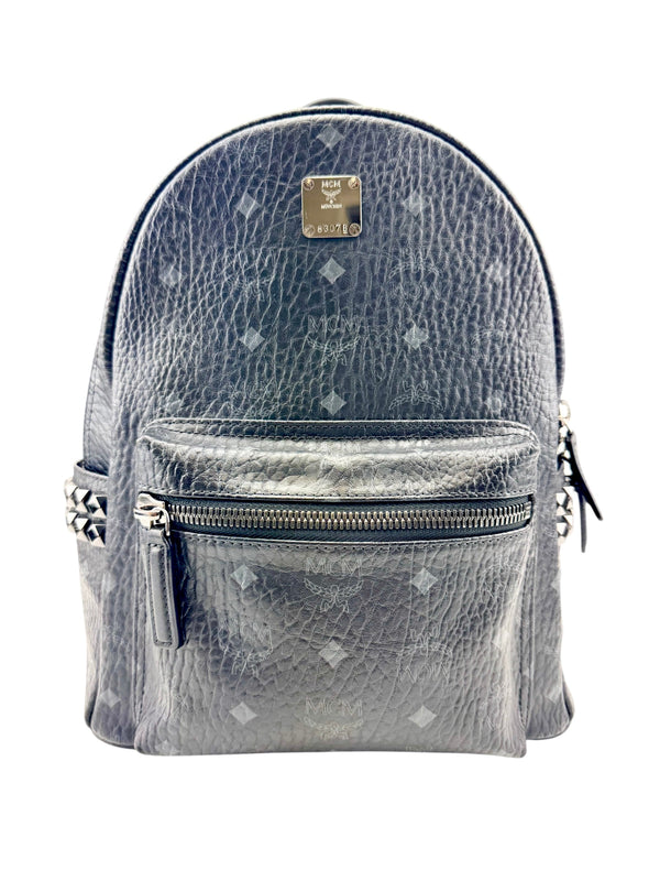 MCM Black Stark Side Studs Backpack