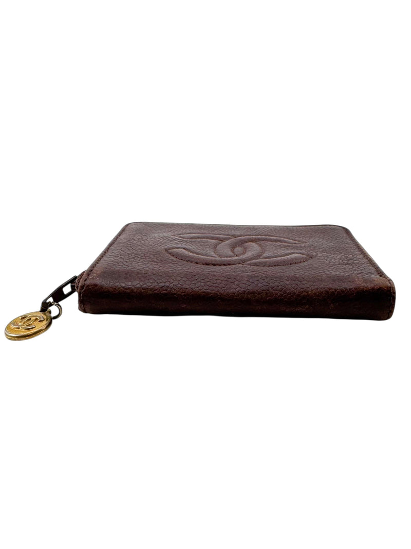 Chanel Brown Caviar Timeless CC 6 Key Holder Case