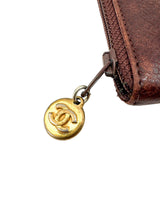 Chanel Brown Caviar Timeless CC 6 Key Holder Case