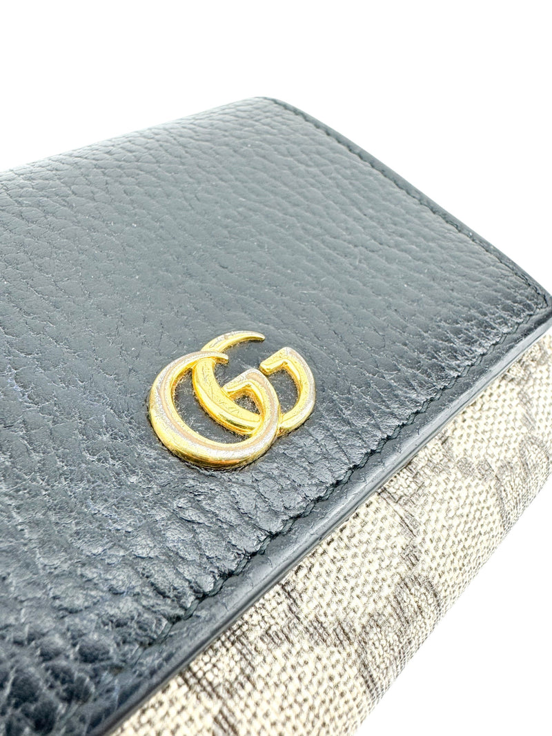 Gucci Brown Monogram Compact Wallet