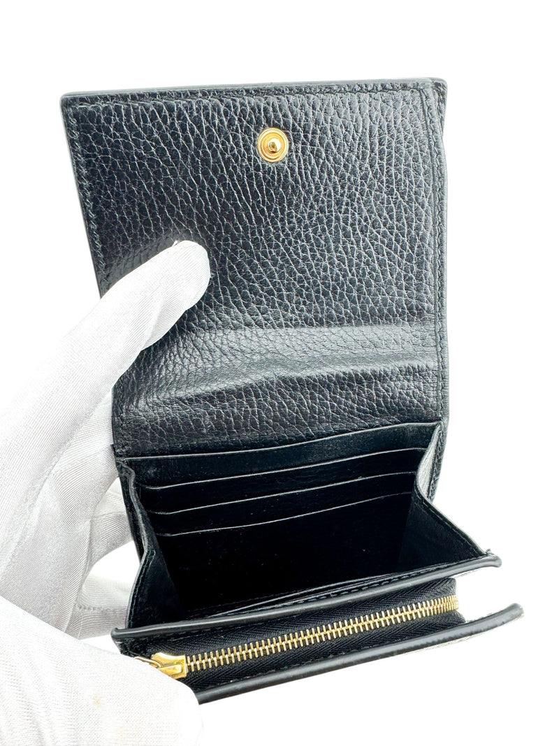 Gucci Brown Monogram Compact Wallet