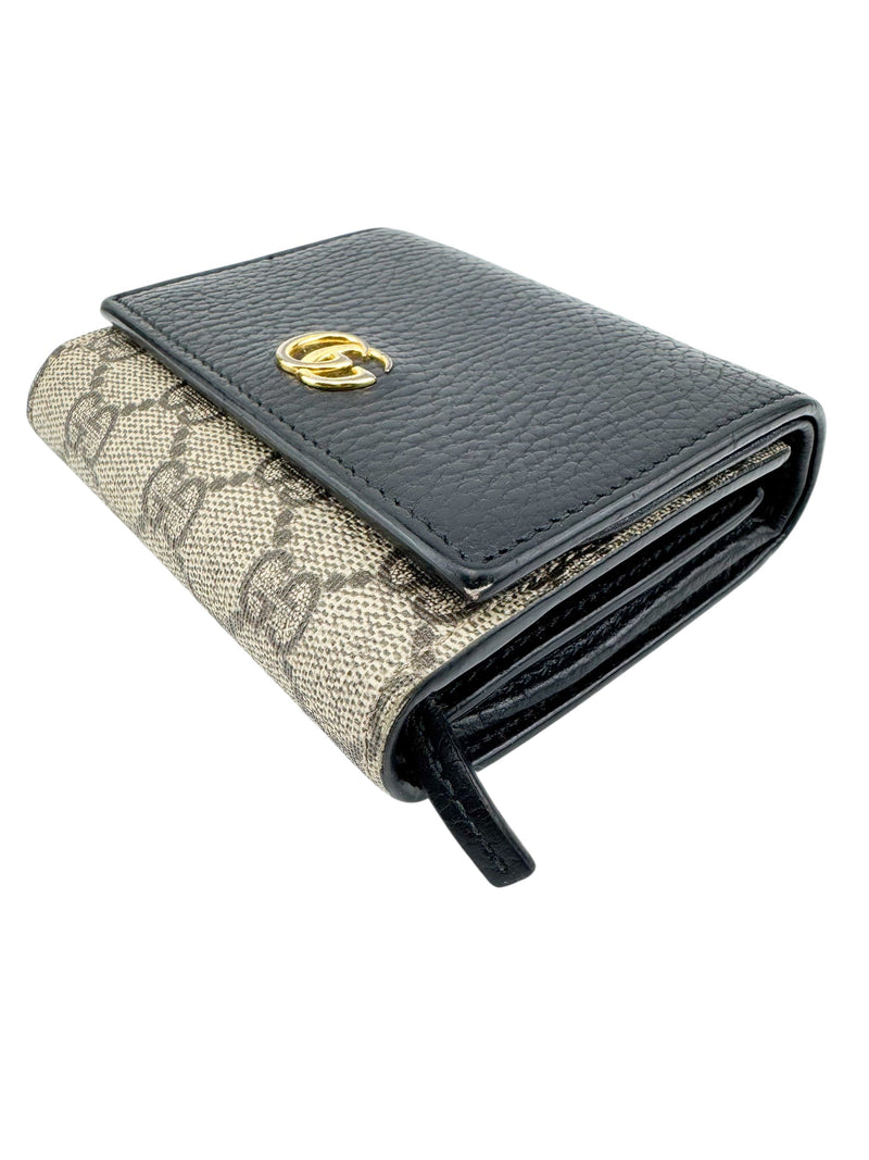 Gucci Brown Monogram Compact Wallet