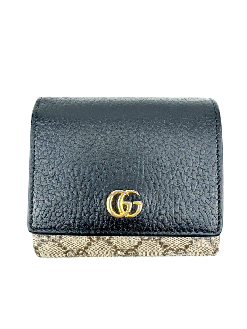 Gucci Brown Monogram Compact Wallet