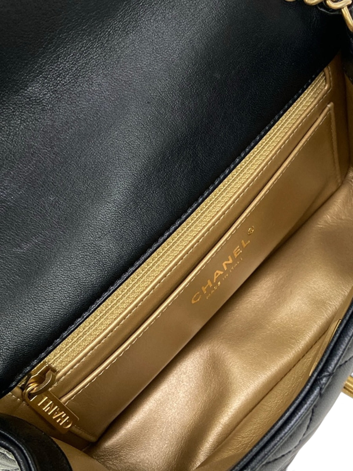 Chanel Mini Rectangular Pearl Crush Black Lambskin