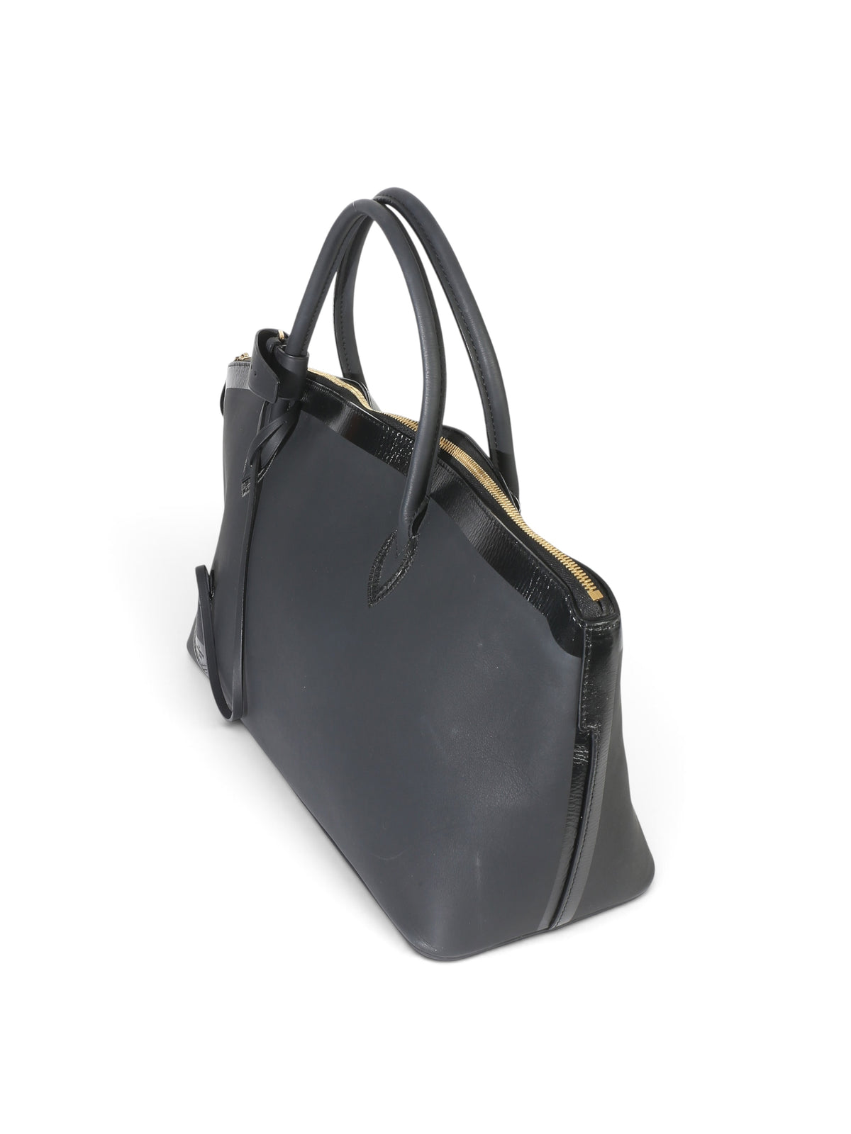 Louis Vuitton Black Leather Obsession Lockit East-West Bag