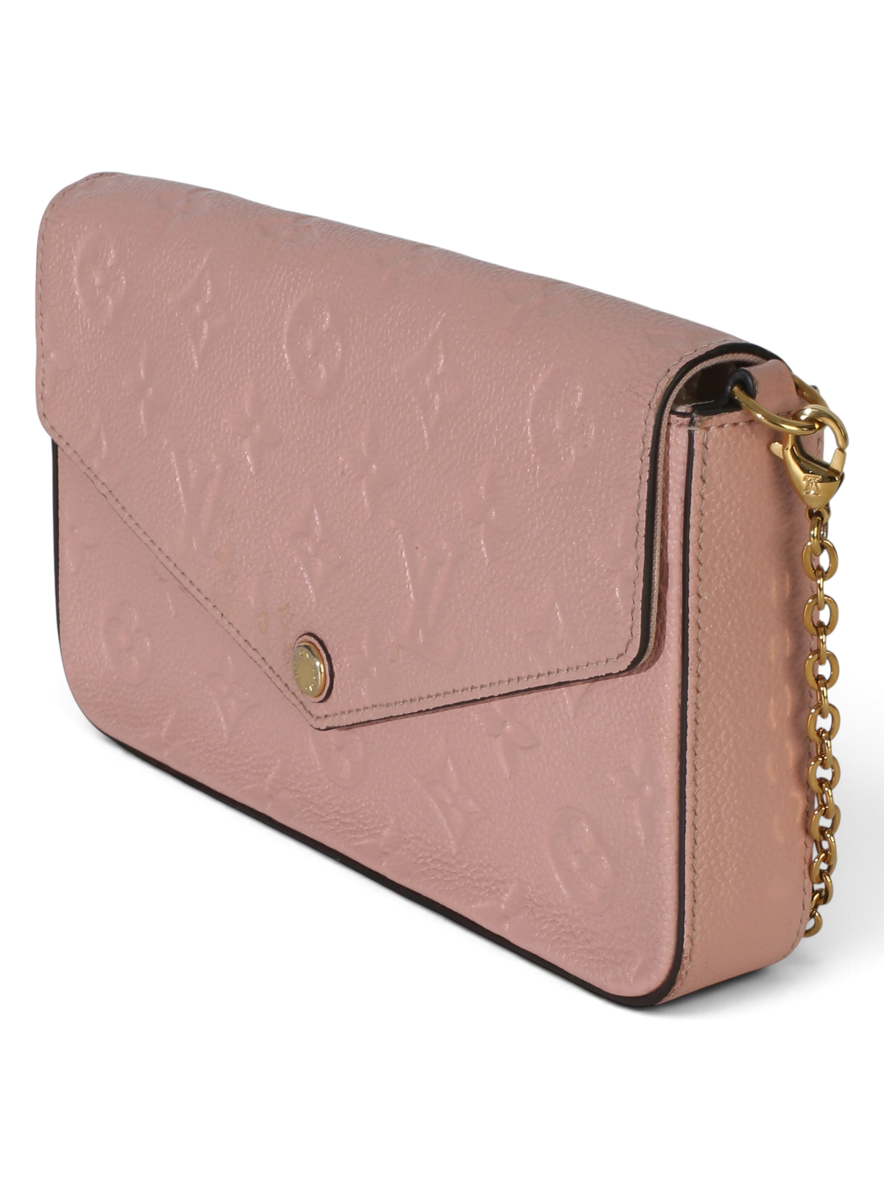 Louis Vuitton Rose Poudre Monogram Empreinte Felicie Pochette