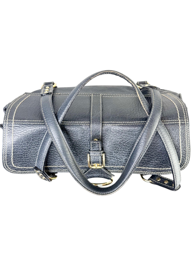 Dolce & Gabbana Black Leather Shoulder Handbag