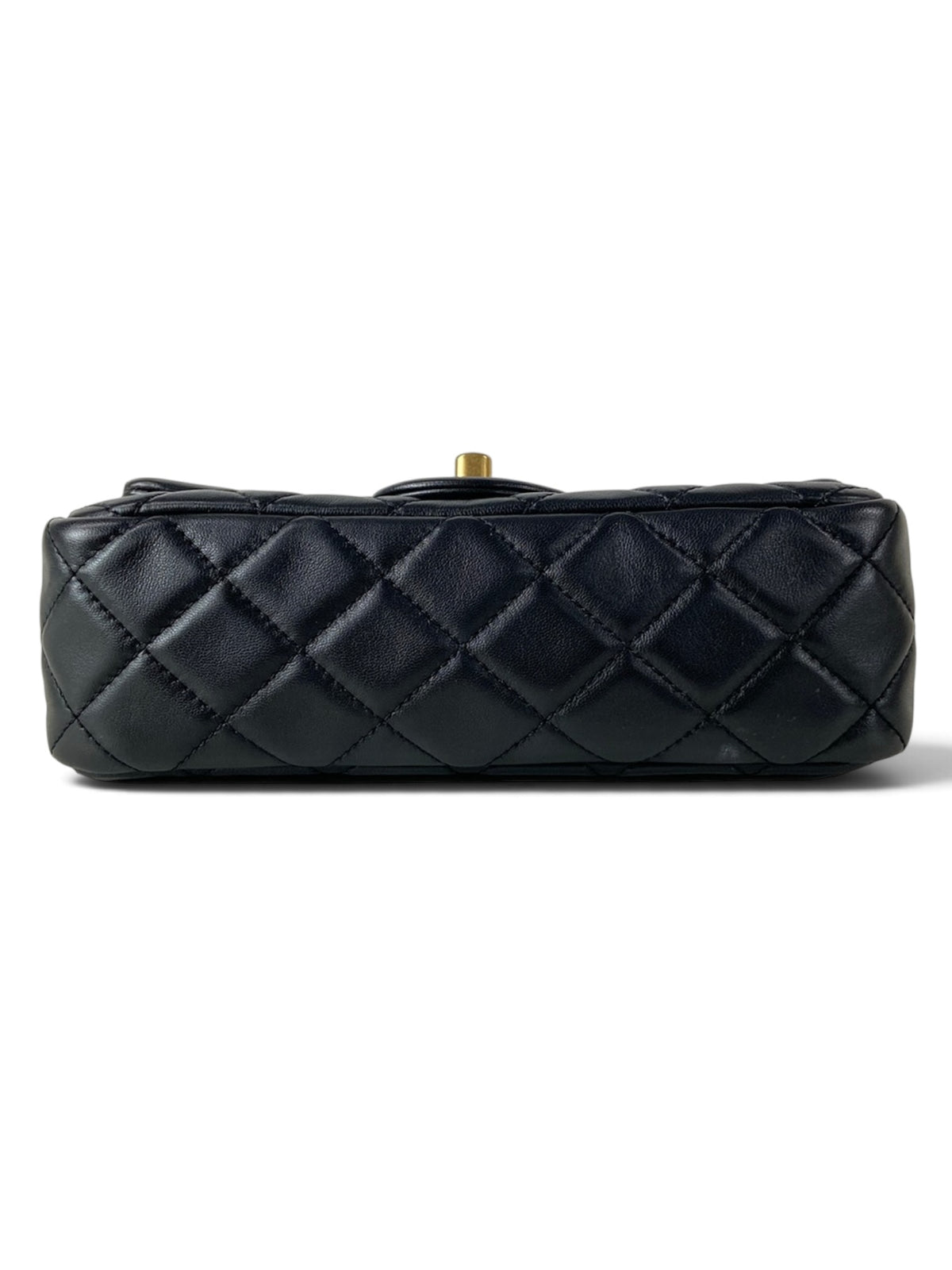 Chanel Mini Rectangular Pearl Crush Black Lambskin