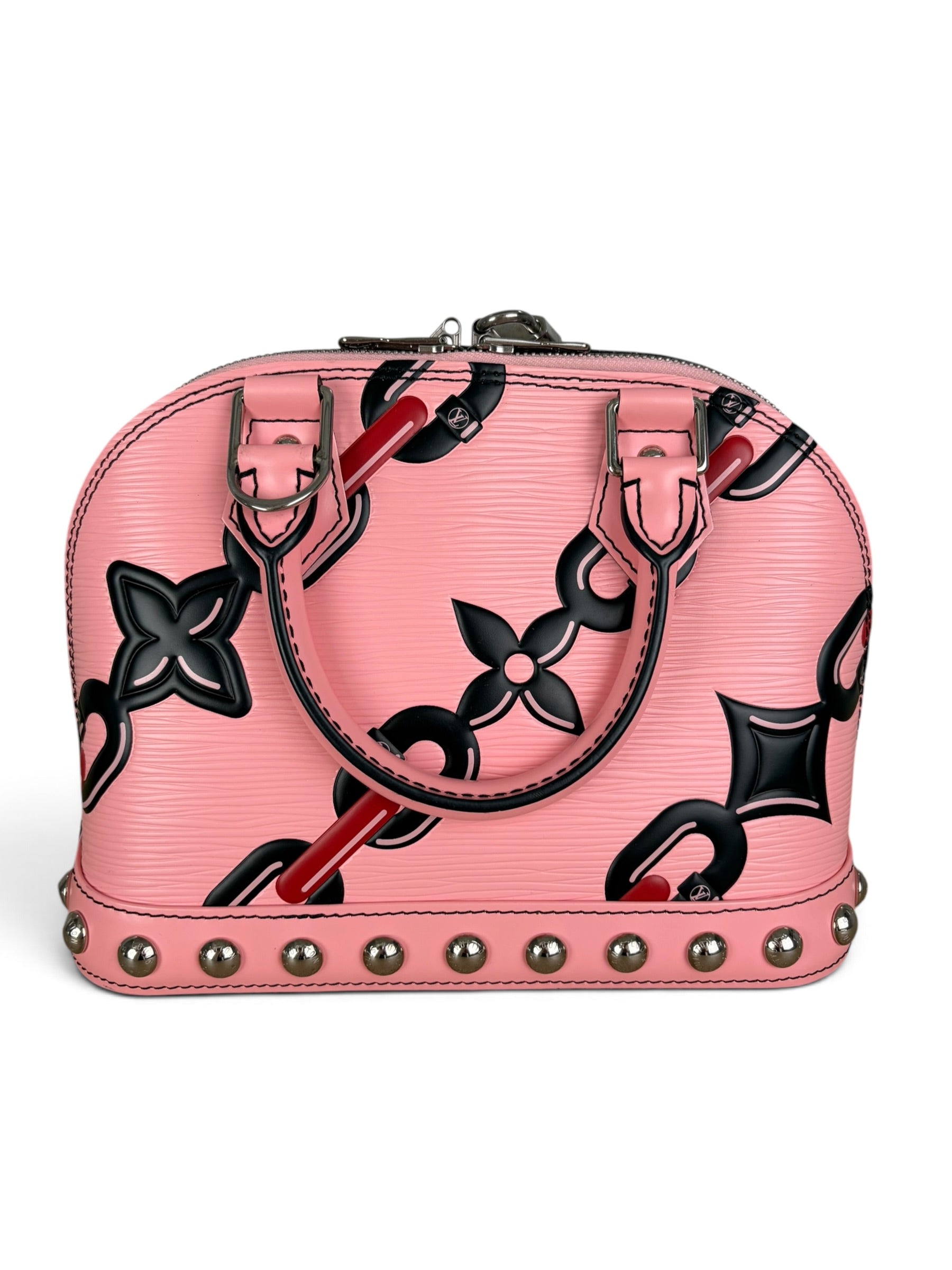 Louis Vuitton LE Pink Epi Chain Flower Alma BB