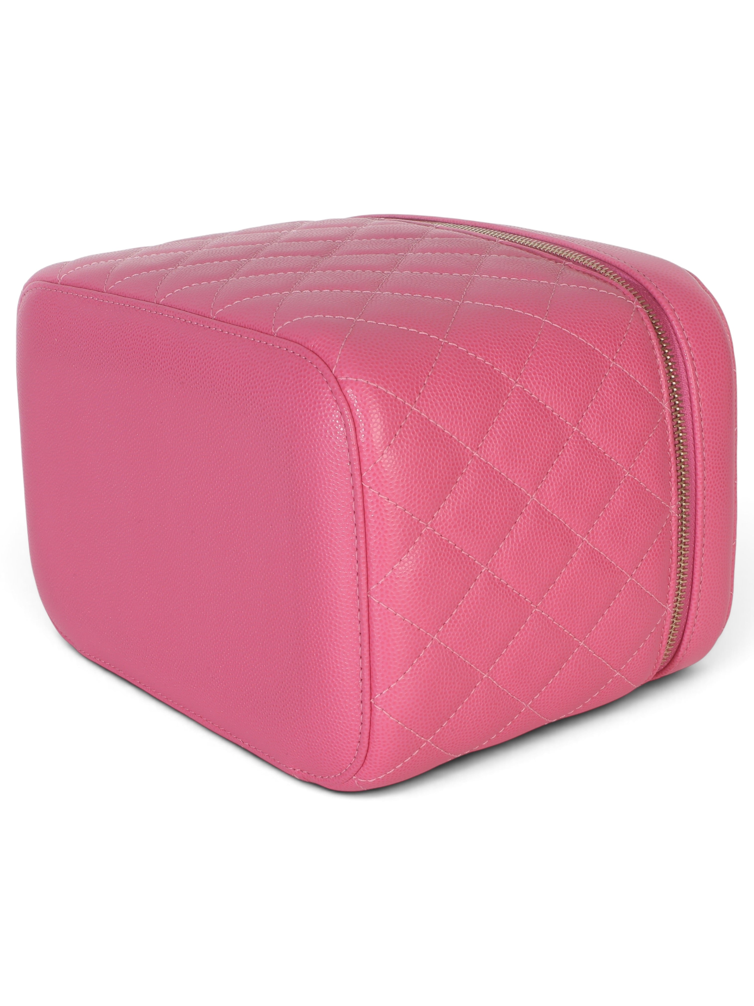 Chanel Pink Caviar Large Vanity Case