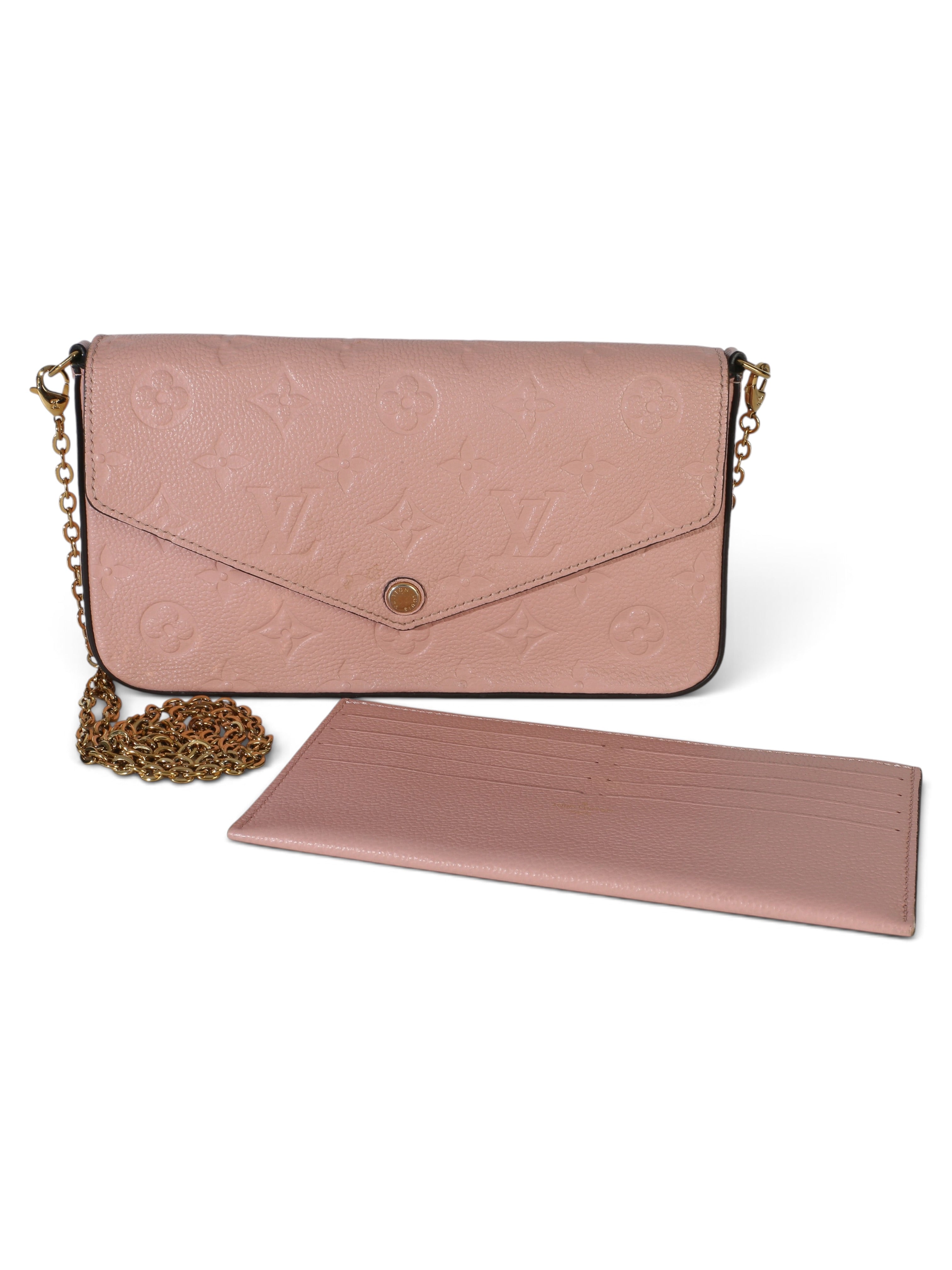 Louis Vuitton Rose Poudre Monogram Empreinte Felicie Pochette