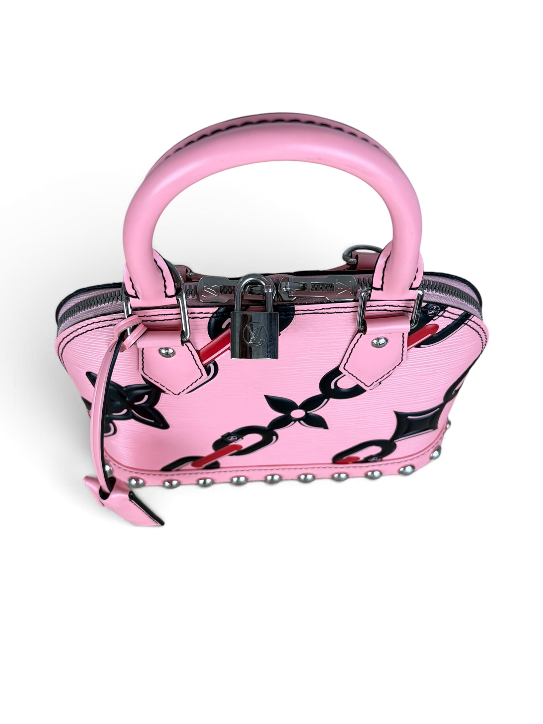 Louis Vuitton LE Pink Epi Chain Flower Alma BB