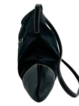 Prada Black Nylon and Leather Shoulder bag