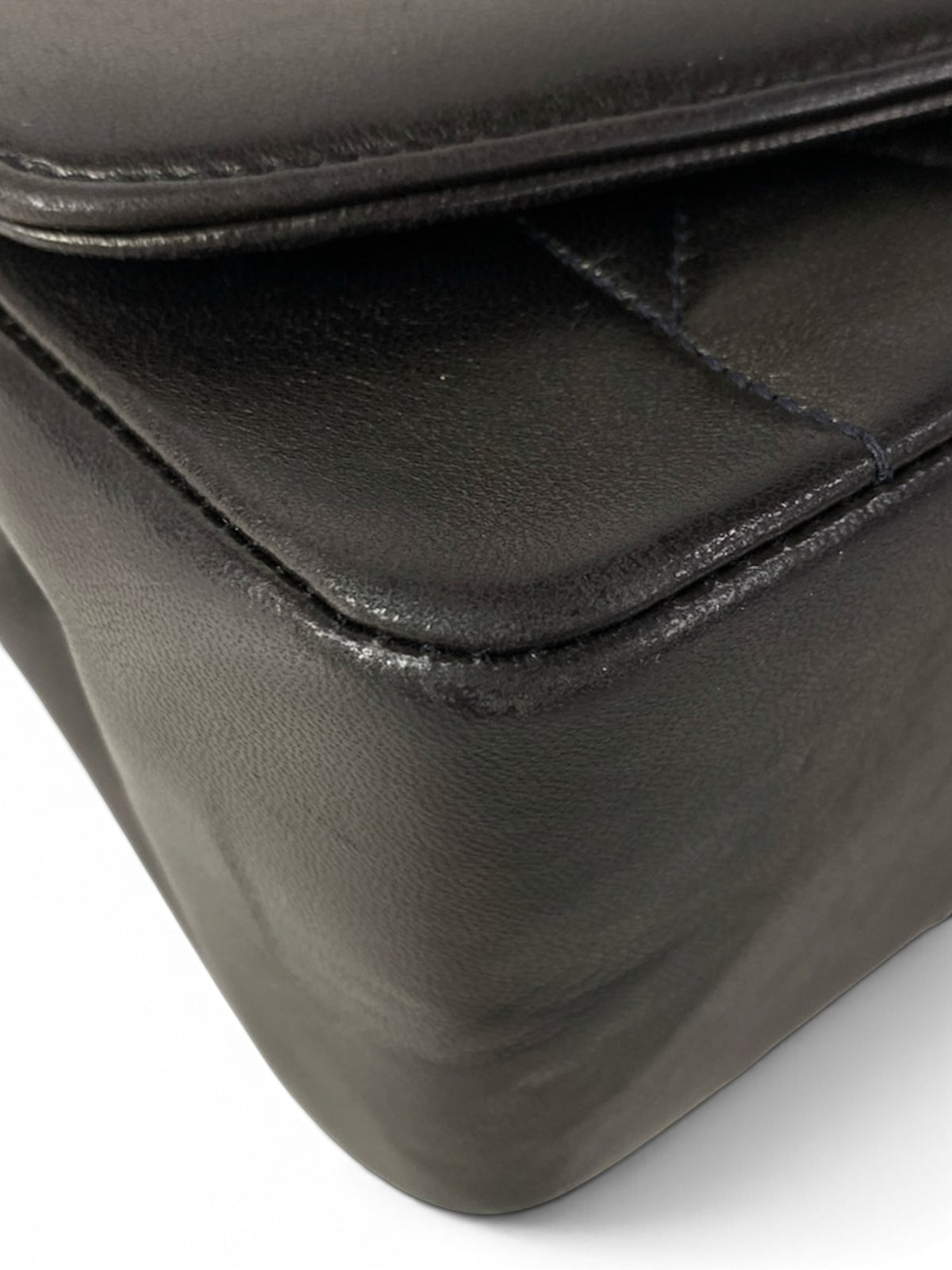 Chanel Vintage Black Lambskin Diana Flap Medium