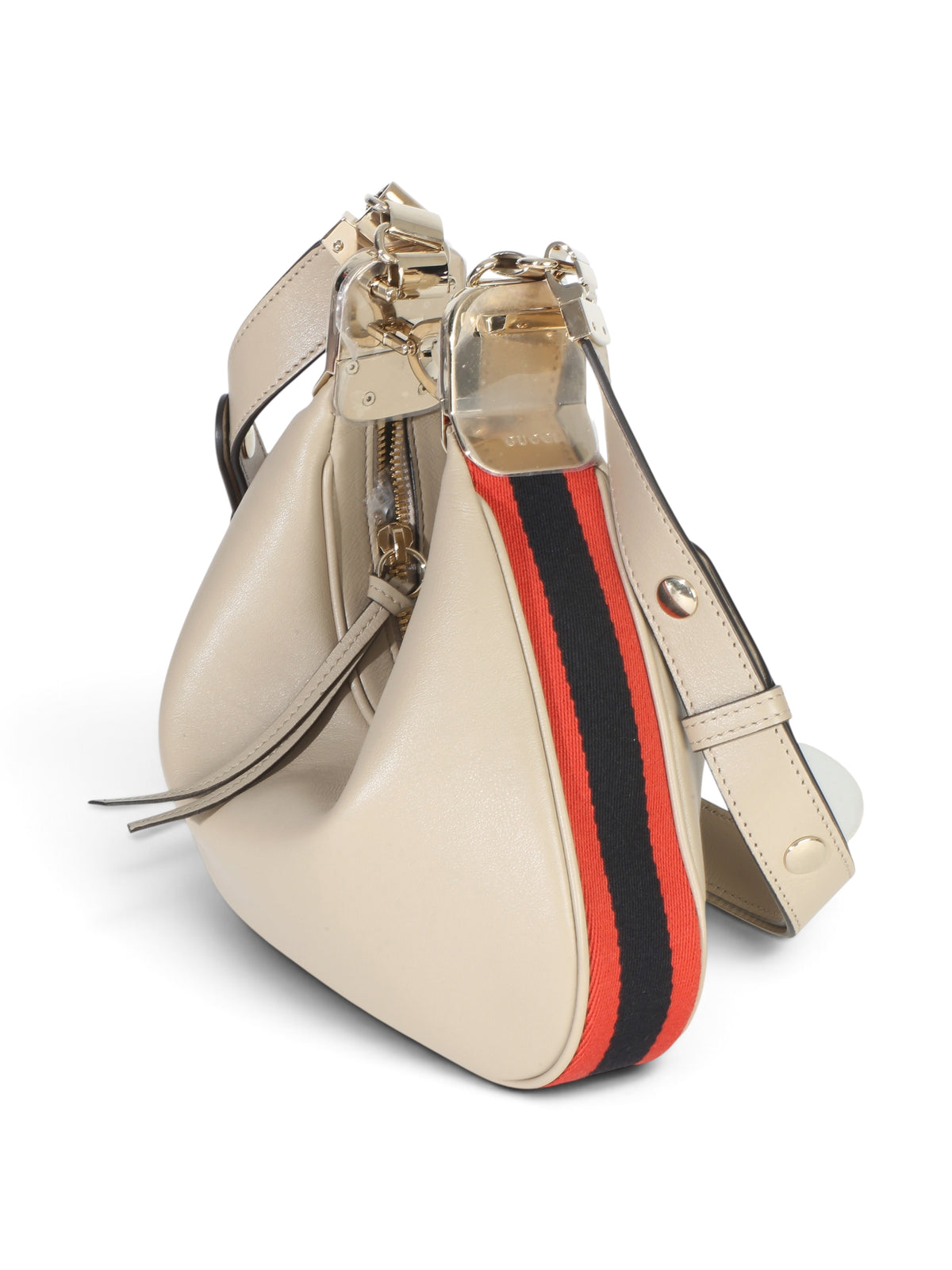 Gucci Beige Smooth Leather Attache Bag Small