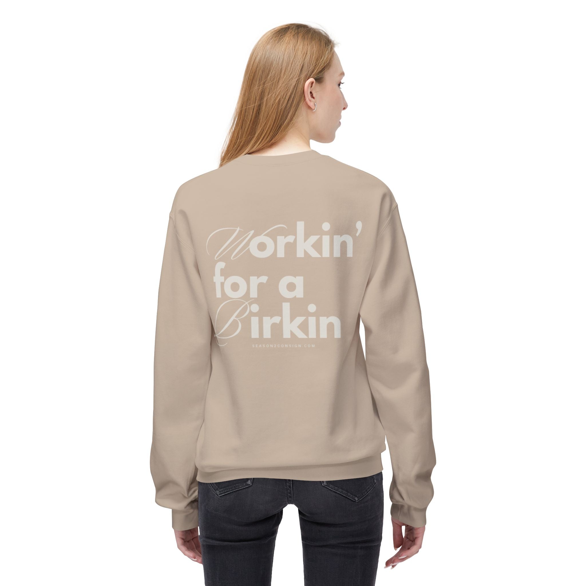 Workin’ for a Birkin Fleece Crewneck Sweatshirt