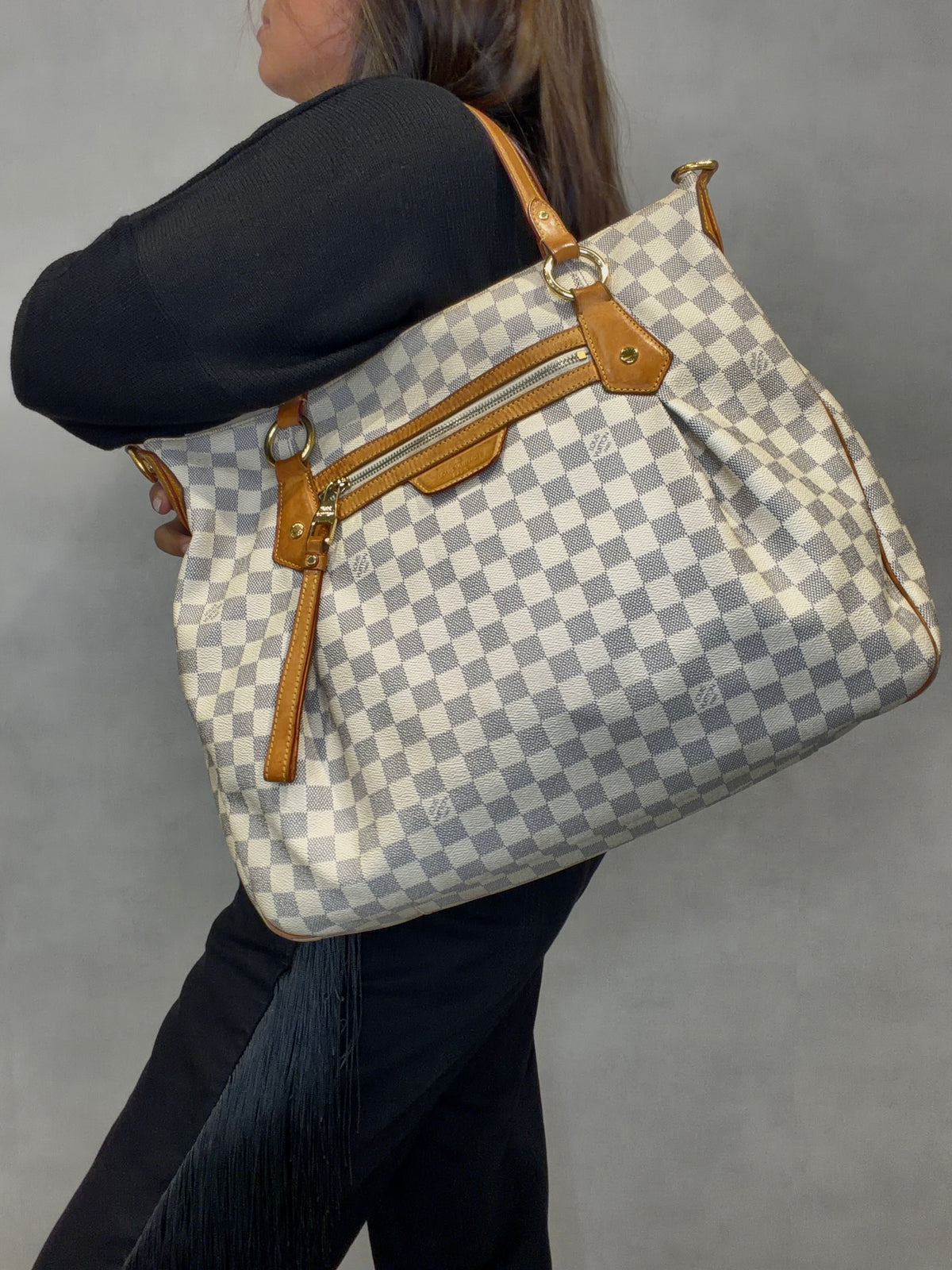 Louis Vuitton Damier Azur Evora GM 2Way Tote Bag Shoulder Bag