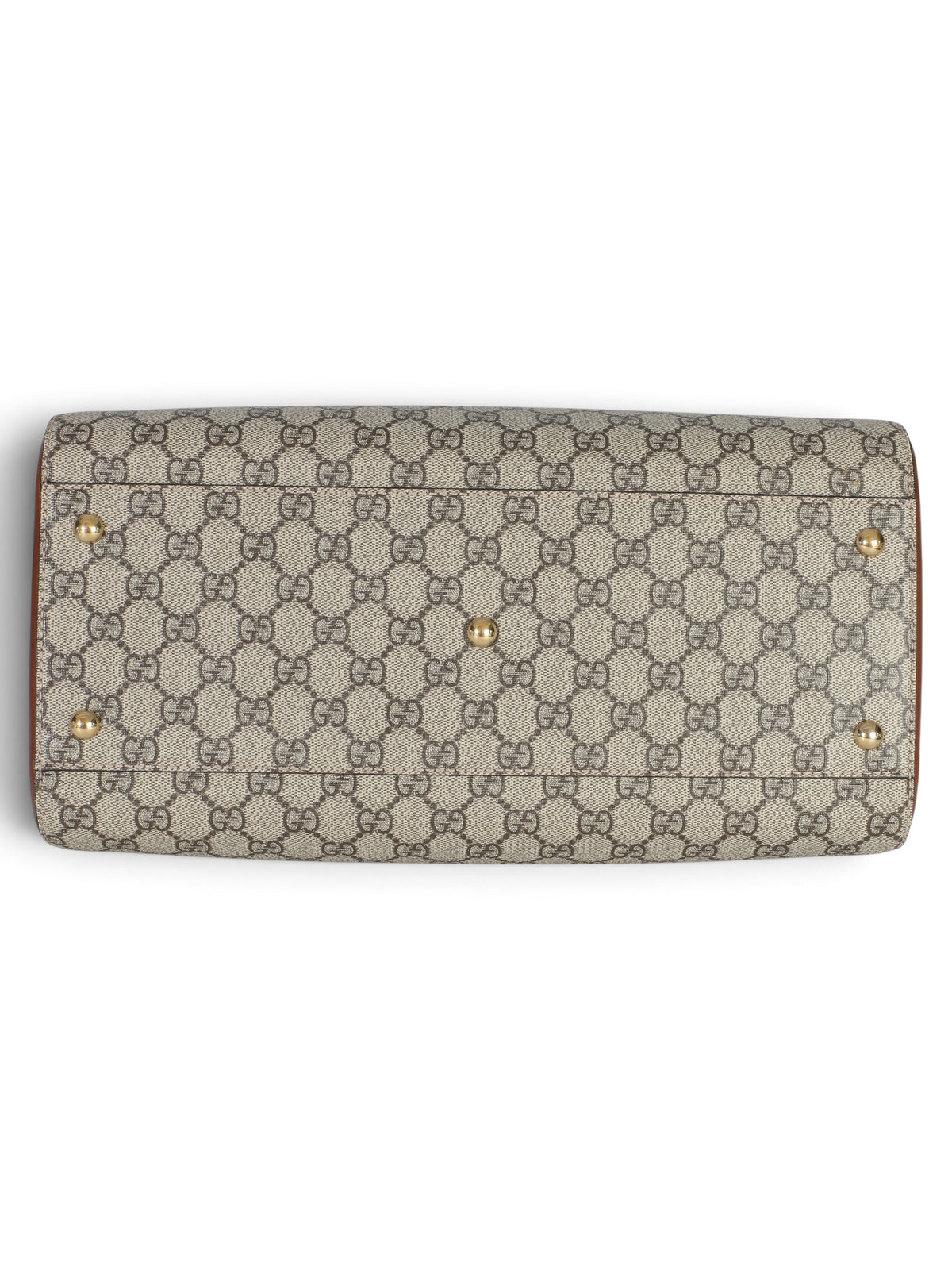 Gucci Supreme Brown Monogram Large Boston Bag