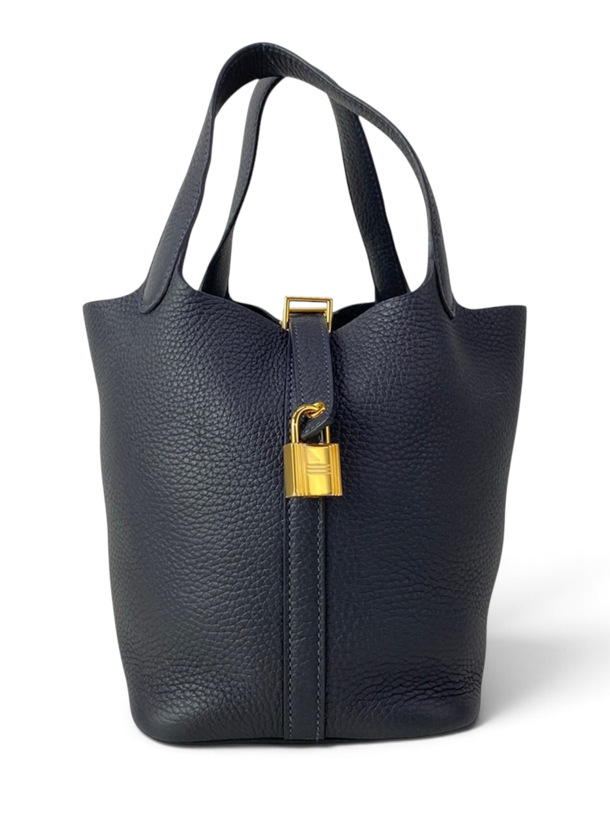 Hermès Blue Nuit Clemence Picotin PM Full Set