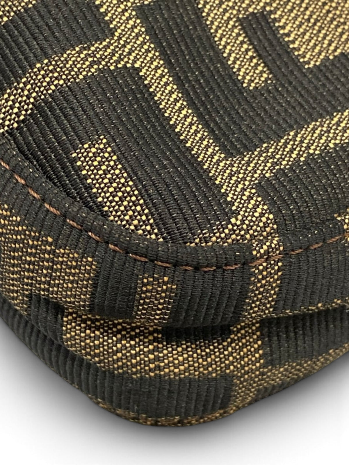 Fendi Vintage Zucca Baguette Gold Hardware
