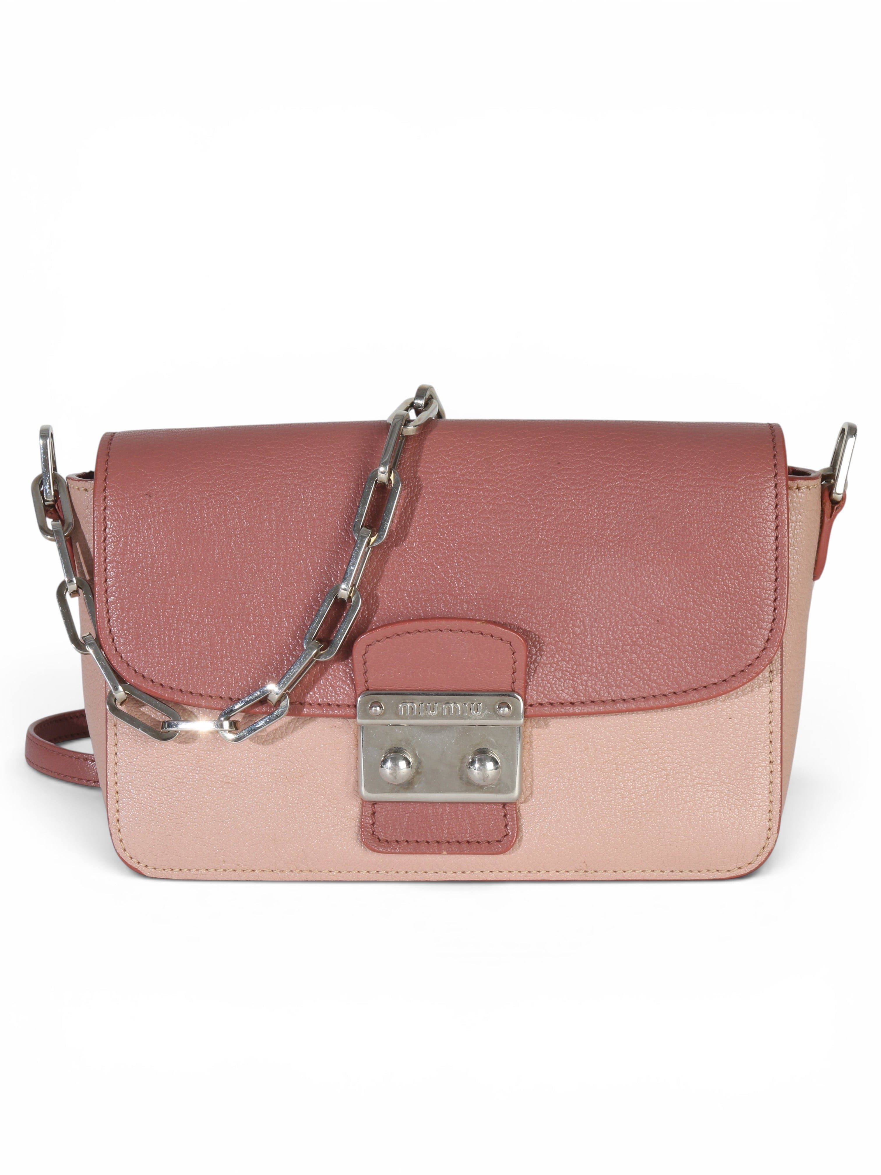 Louis Vuitton Pink Leather Madras Chain Bag
