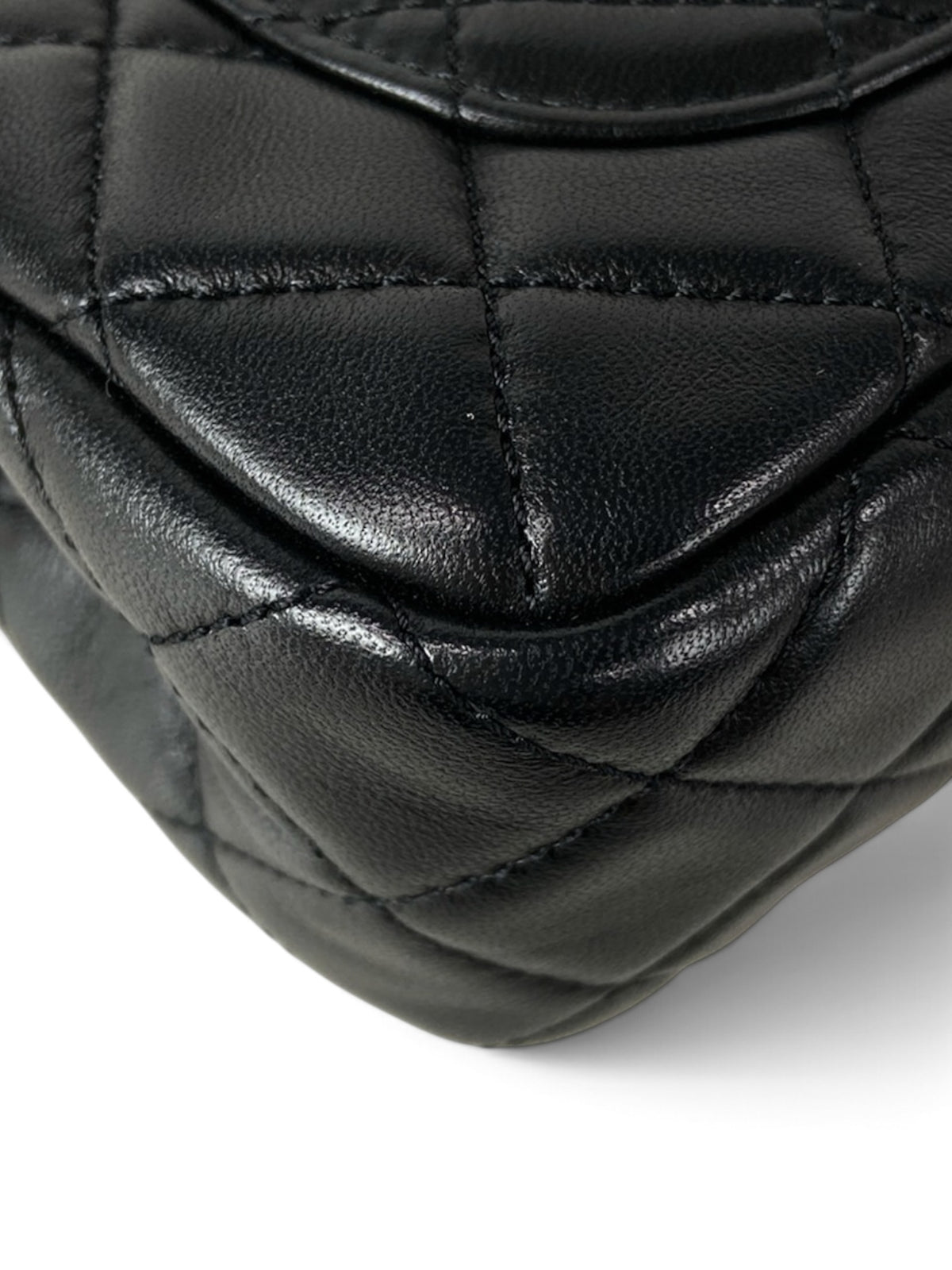 Chanel Mini Rectangular Pearl Crush Black Lambskin