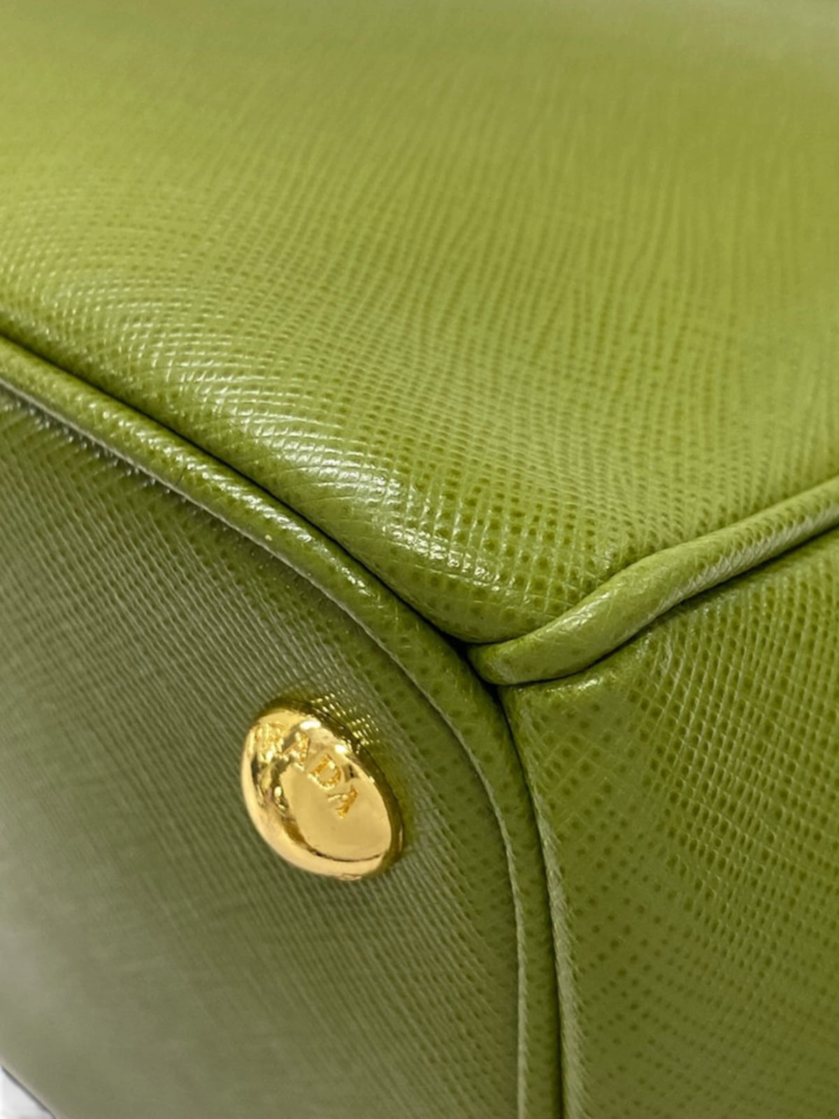 Prada Green Saffiano Lux Galleria Tote