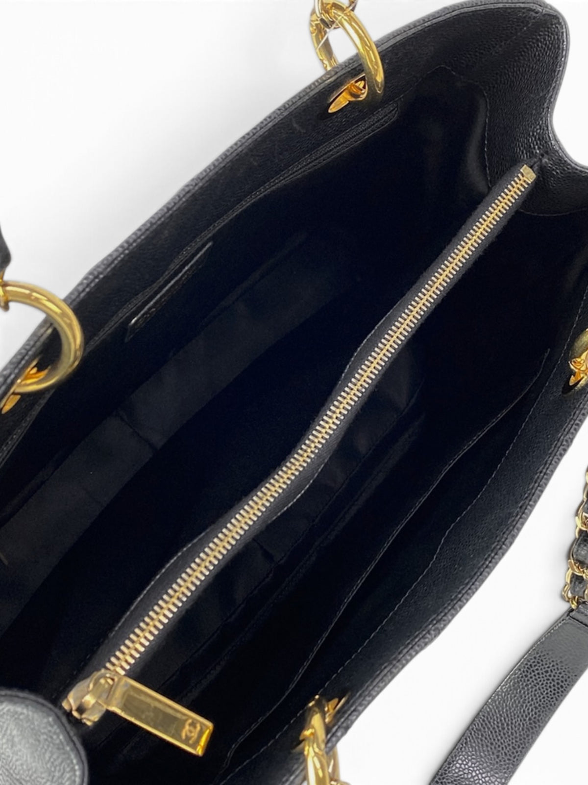 Chanel Black Caviar GST Grand Shopper Tote Gold Hardware