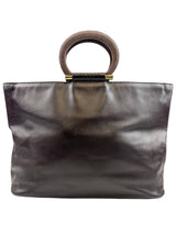 Celine Dark Brown Gancini Tote