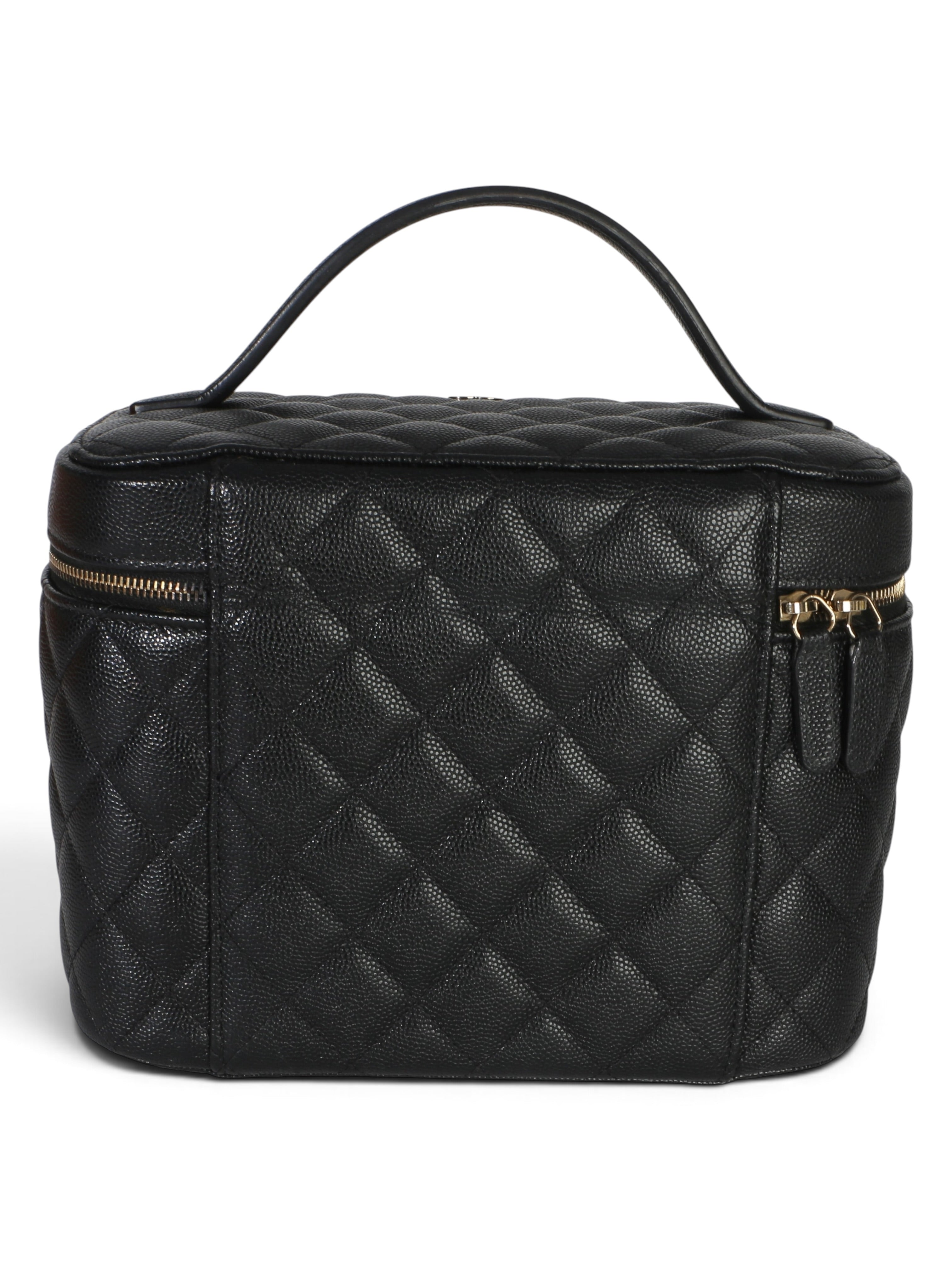 Chanel Black Caviar Large Vanity