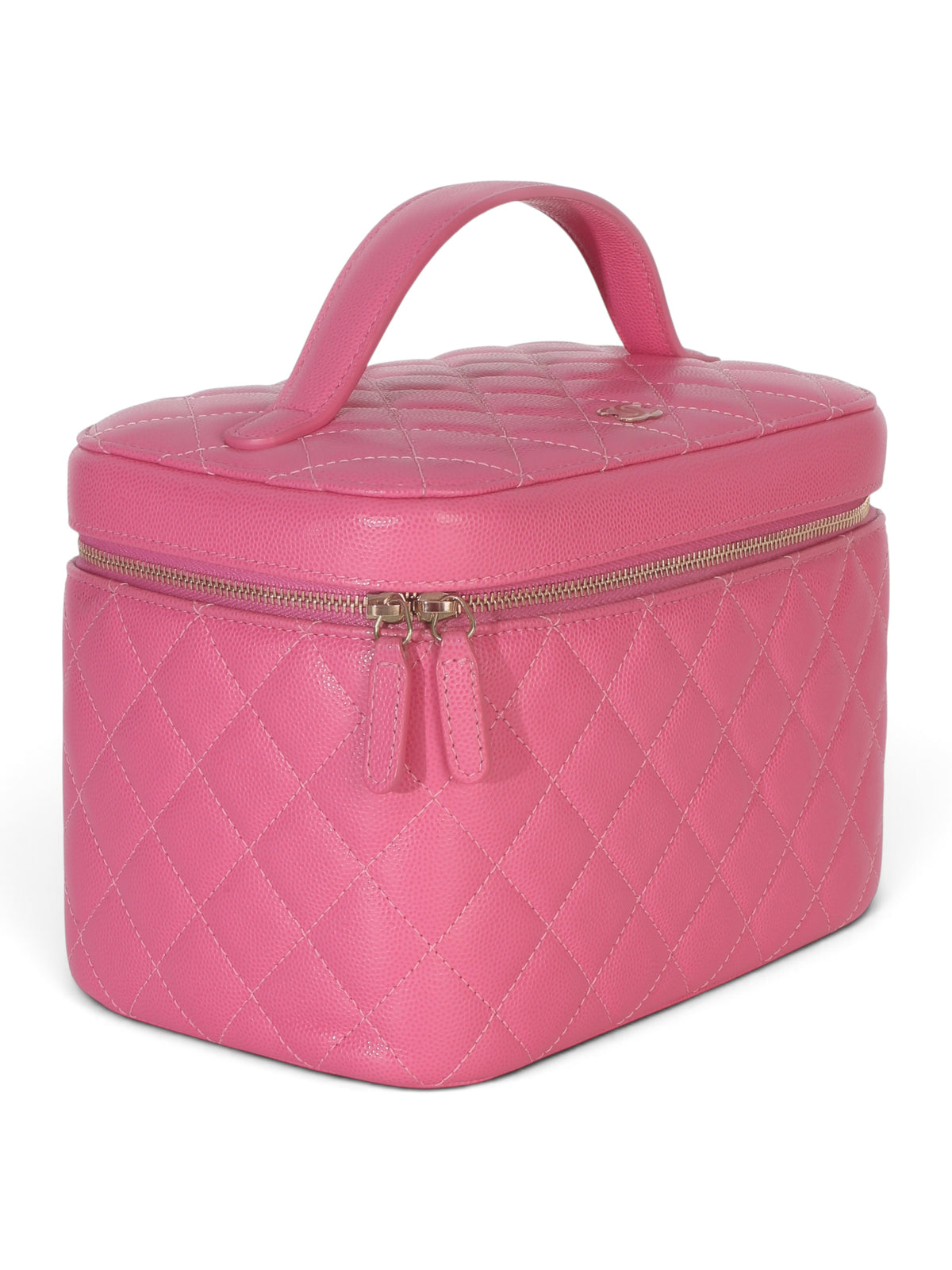Chanel Pink Caviar Large Vanity Case
