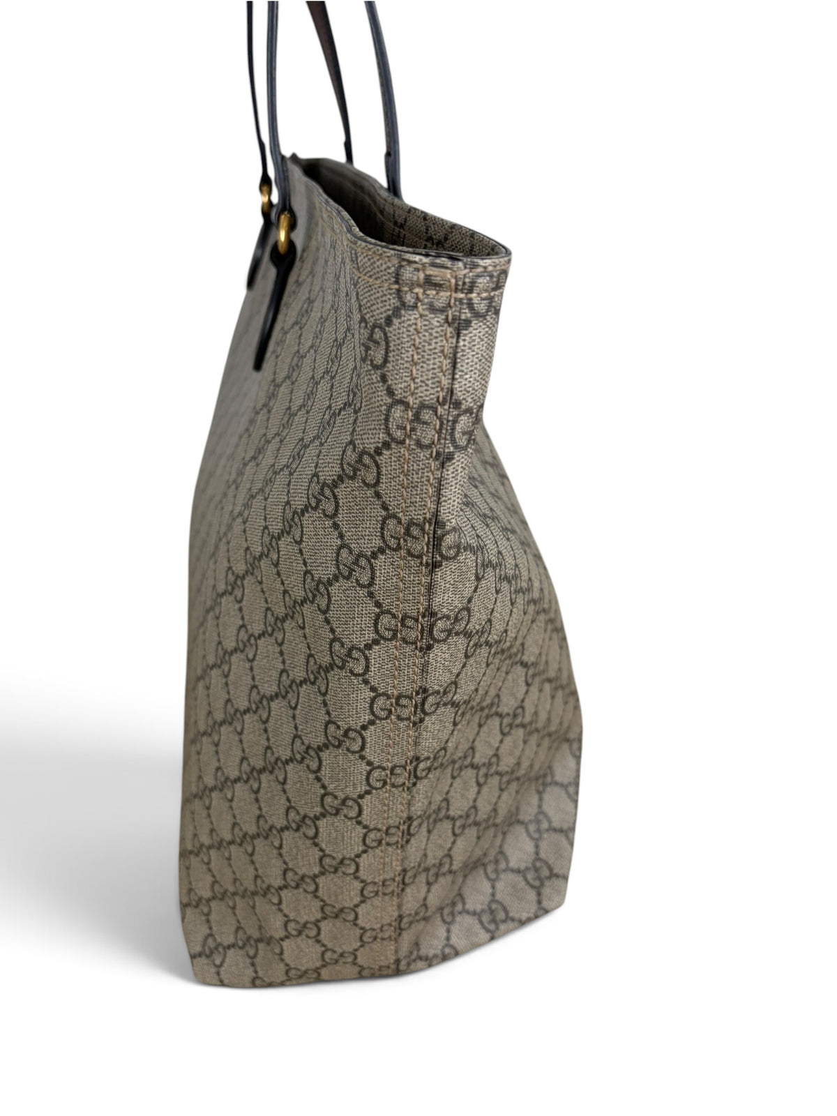 Gucci Beige Supreme Monogram Medium Shopper Tote