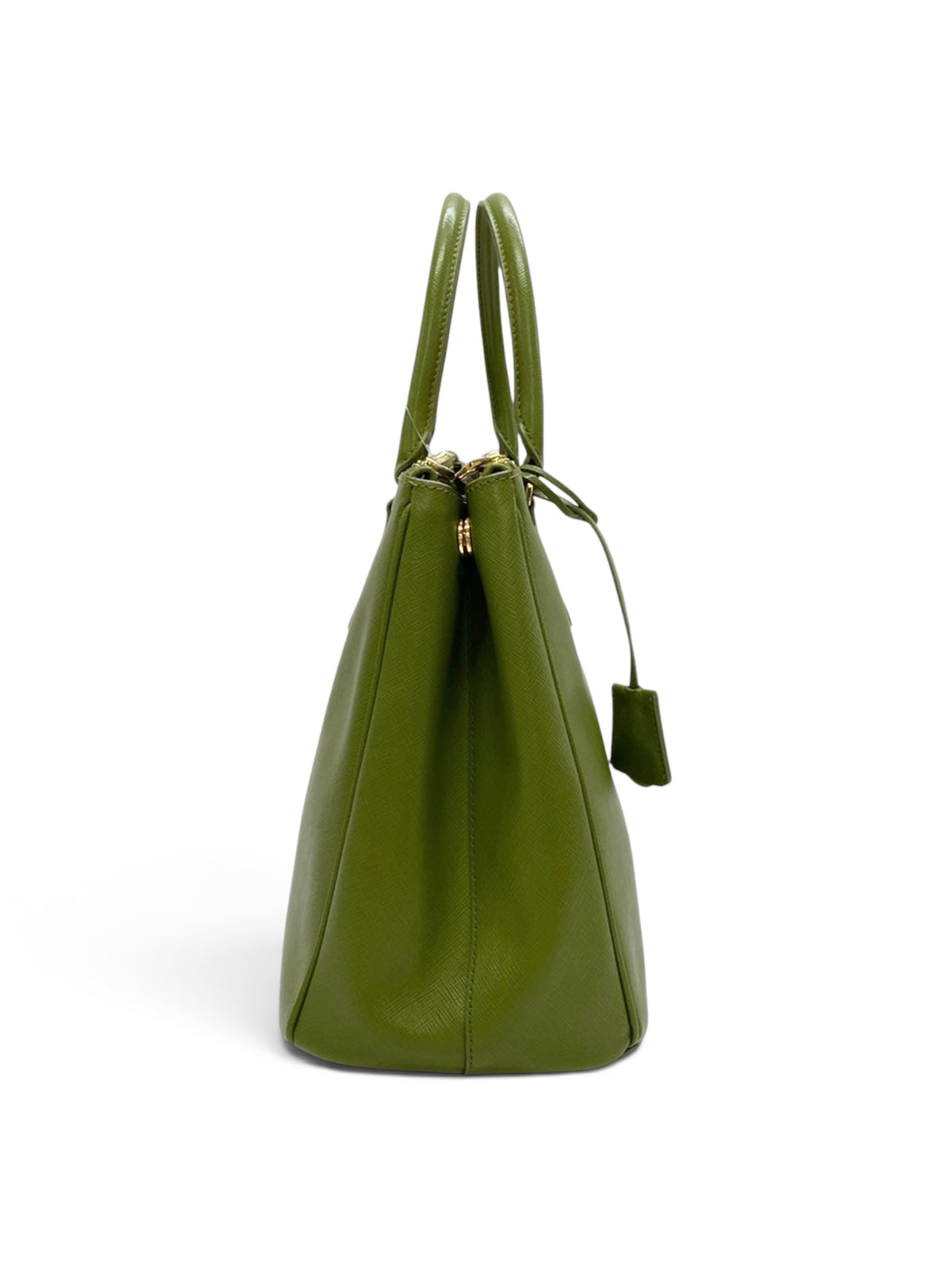 Prada Green Saffiano Lux Galleria Tote