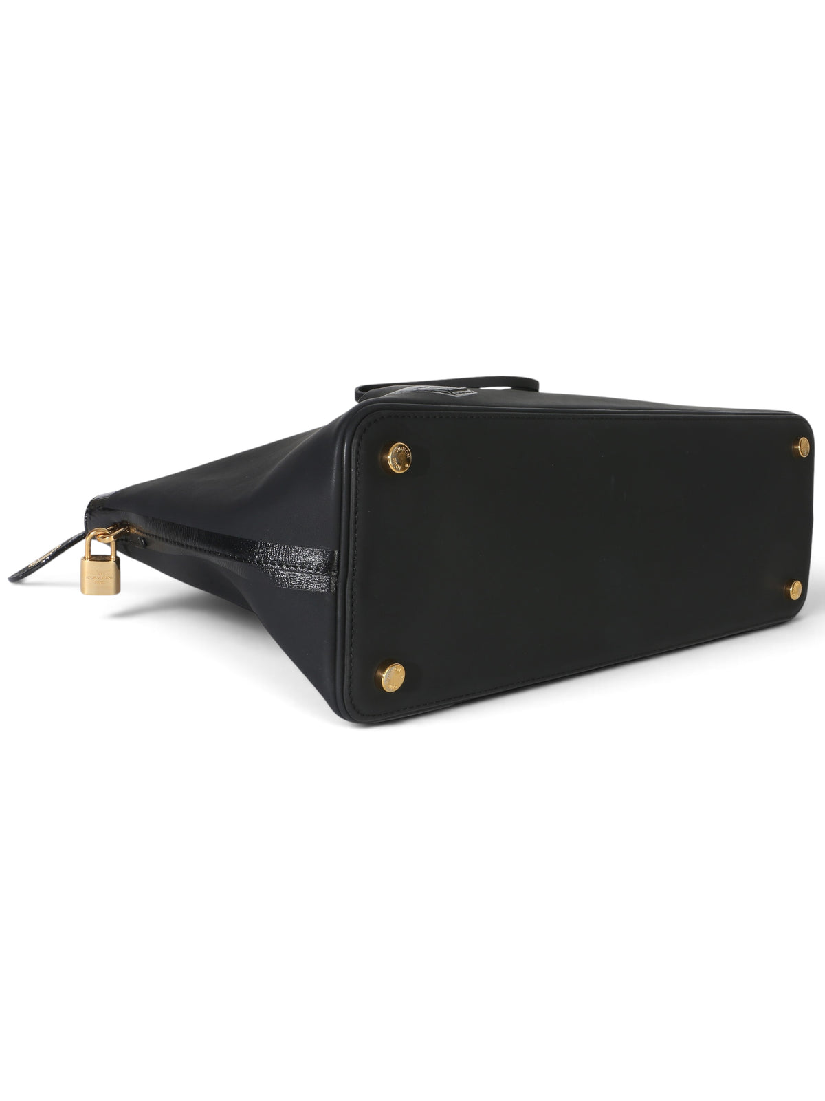 Louis Vuitton Black Leather Obsession Lockit East-West Bag