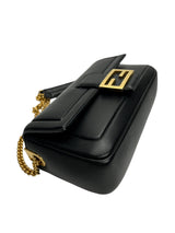 Fendi Black Nappa Apolo Chain Baguette (FULL SET)