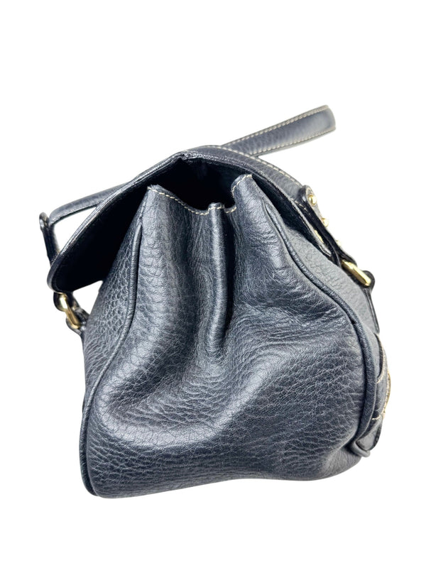 Dolce & Gabbana Black Leather Shoulder Handbag