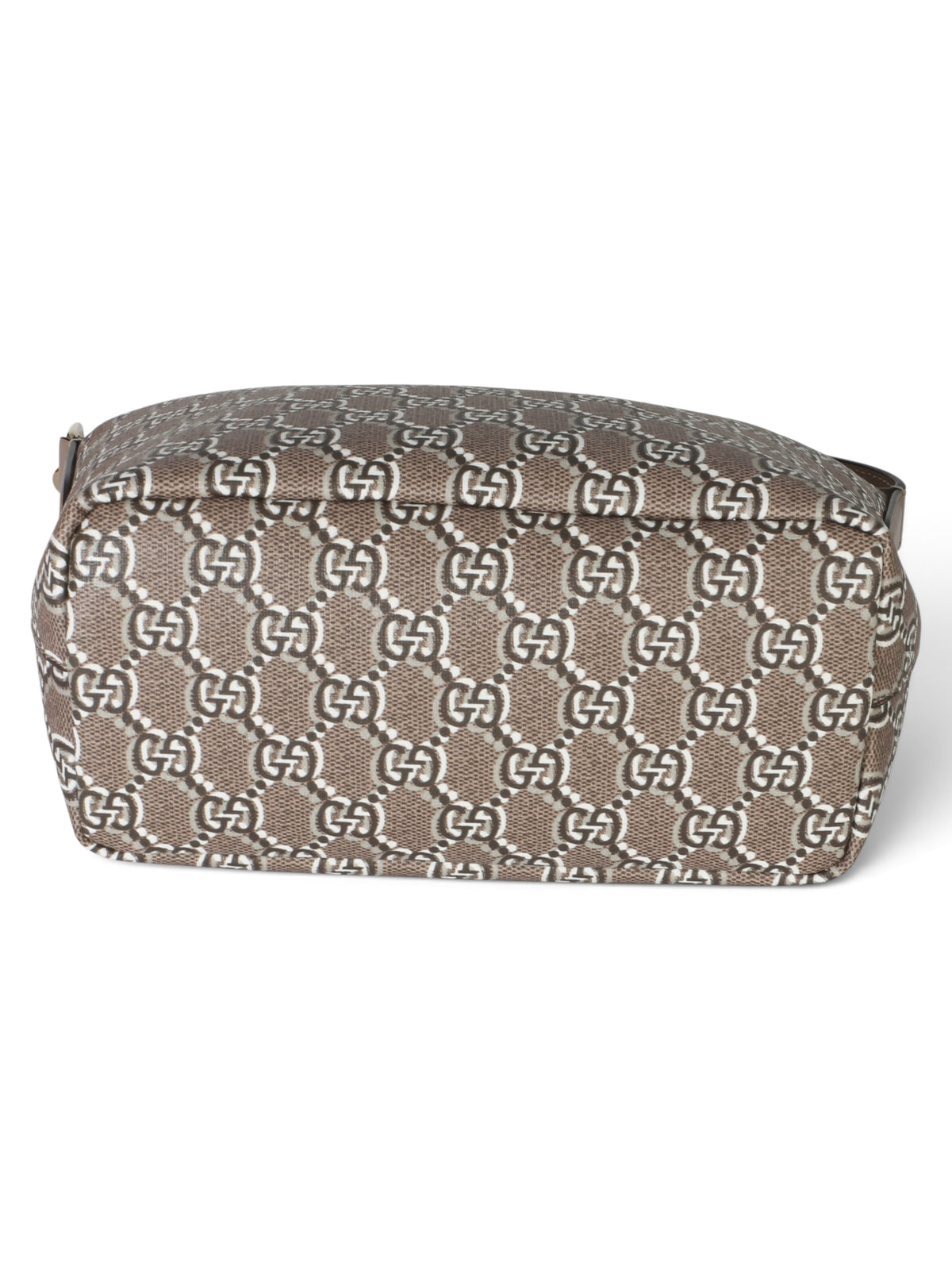 Gucci Taupe GG Shadow Monogram Canvas Super Mini Ophidia Hobo