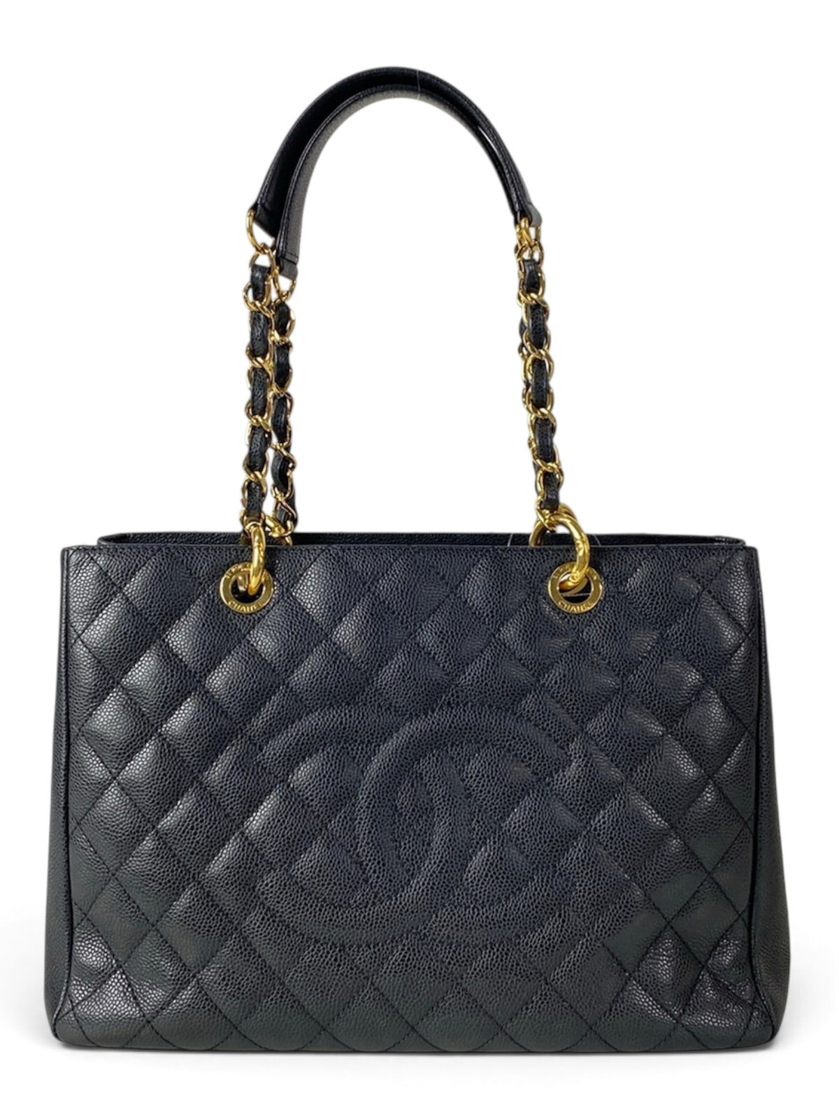Chanel Black Caviar GST Grand Shopper Tote Gold Hardware
