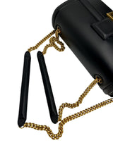 Fendi Black Nappa Apolo Chain Baguette (FULL SET)