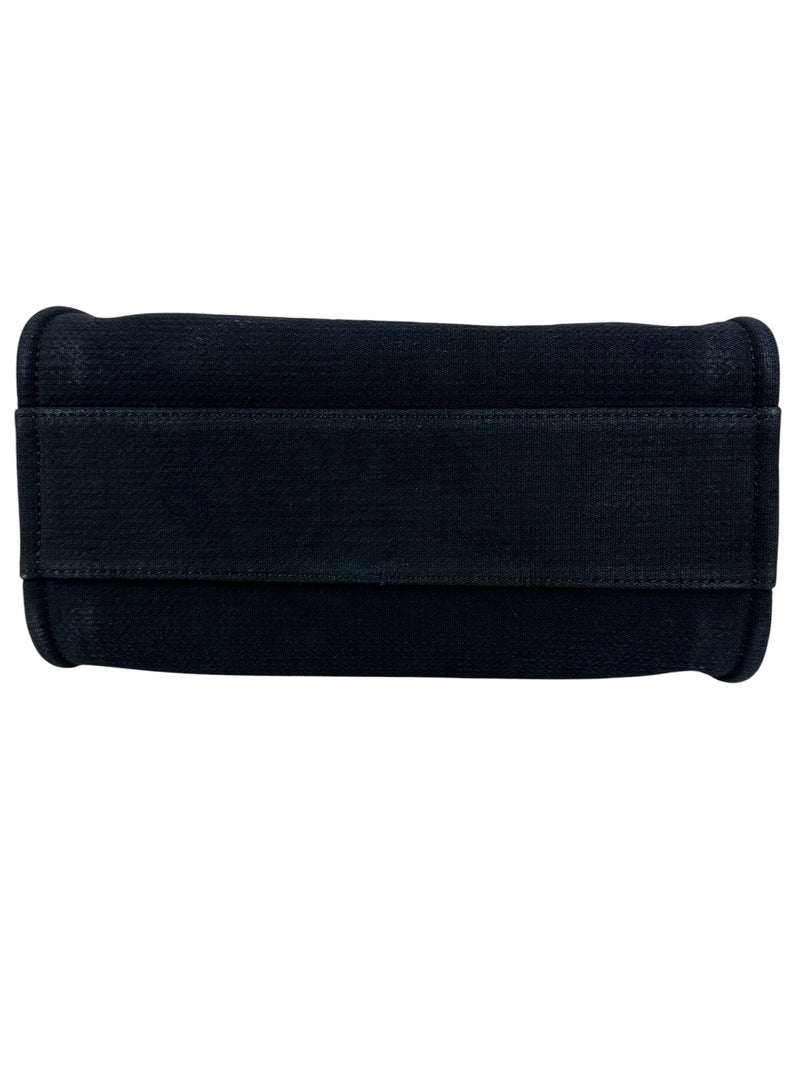 Chanel Black Denim Deauville Small Tote