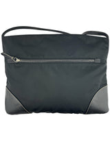 Prada Black Nylon and Leather Shoulder bag