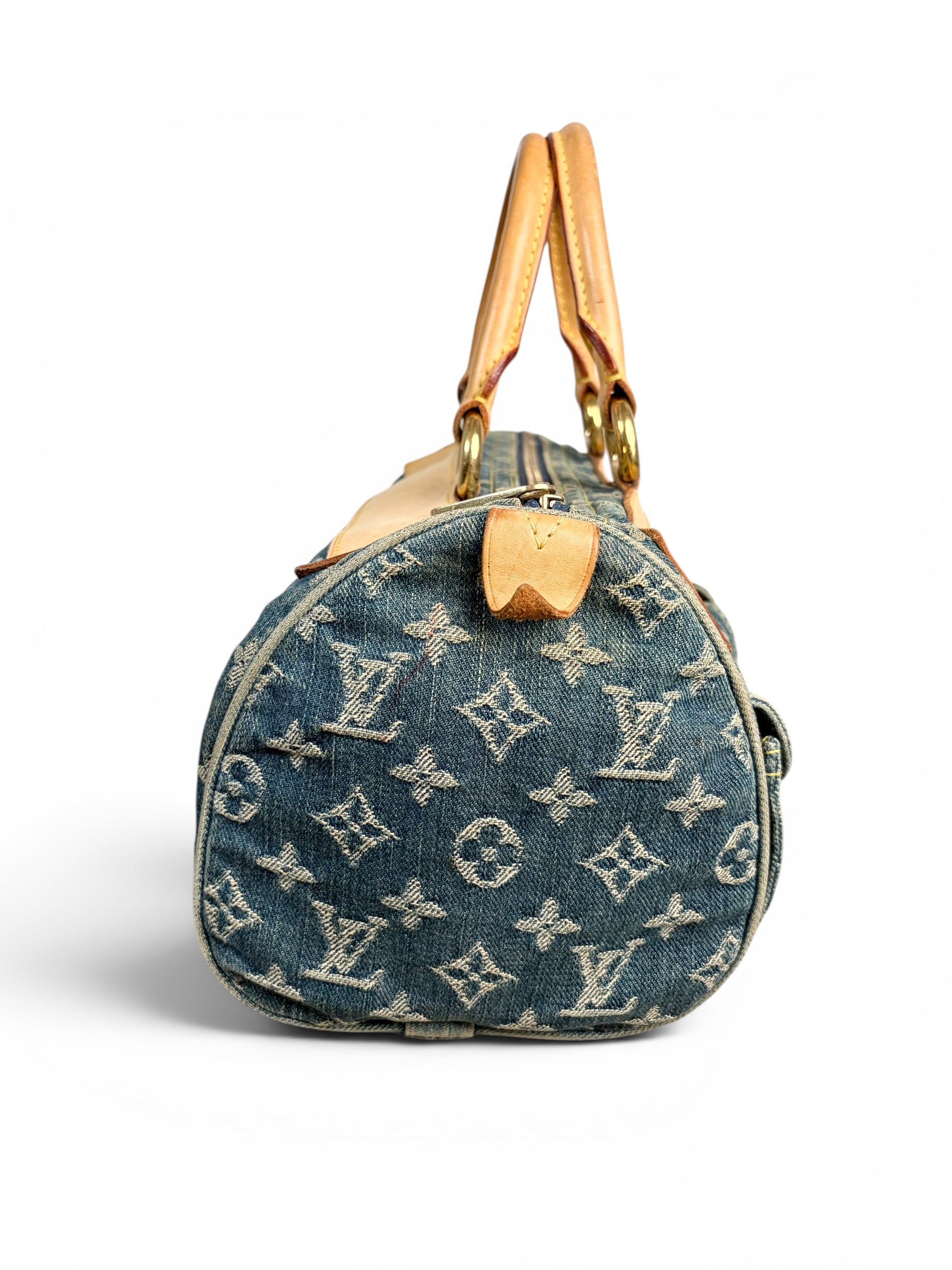 Louis Vuitton Blue Denim Monogram Neo Speedy