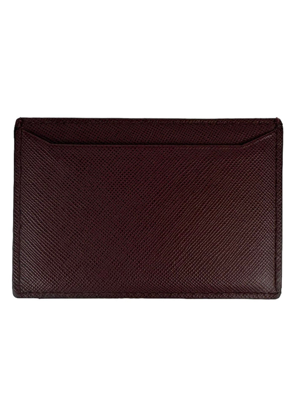 Prada Burgundy Card Holder