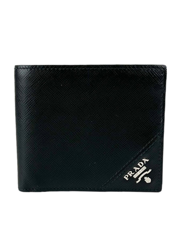 Prada Black Saffiano Bifold Wallet